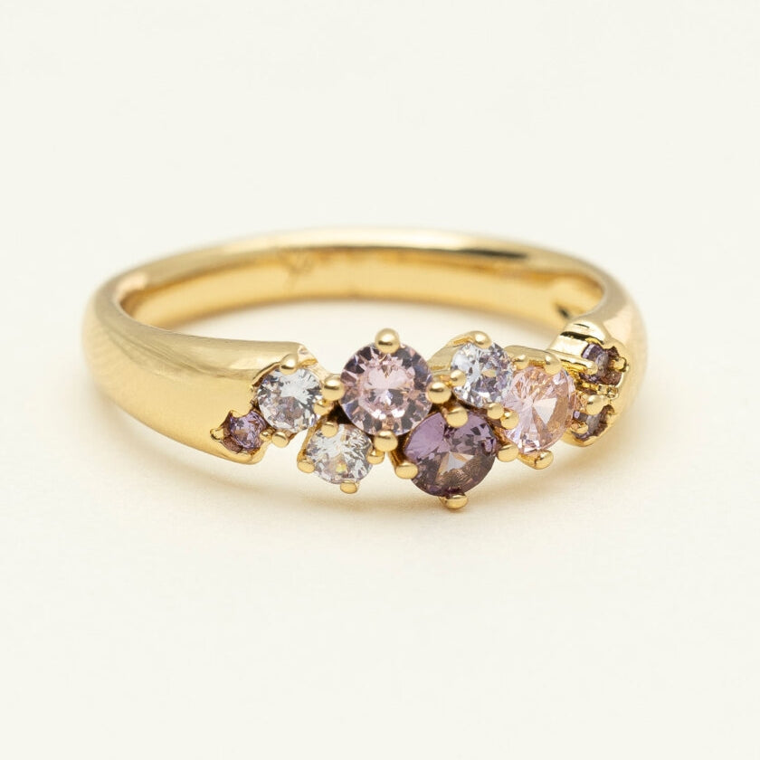 YLVA LI  Meadow ring - Pink Amethyst