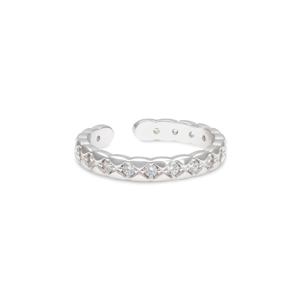 Ylva Li Mademoiselle ring - Crystal (Silver)