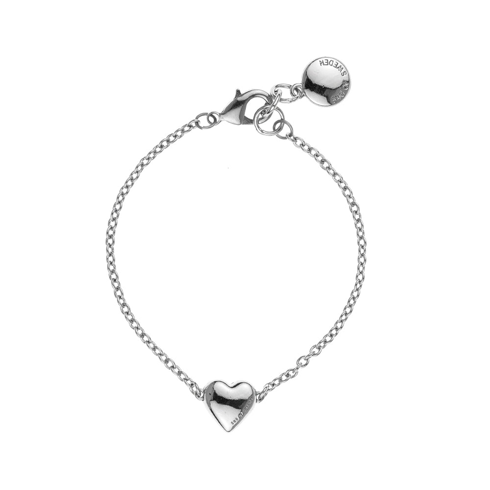 Snö of Sweden Small Heart chain bracelet silver
